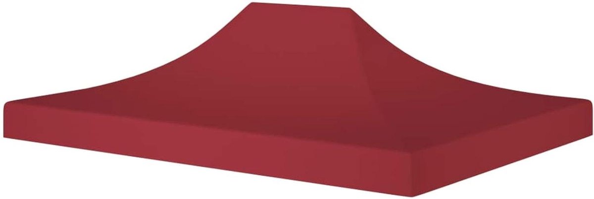 Partytent Dak - Tentdak Vervanging - Buitenfeesten Beschermen - UV- en Waterbestendig - 405 x 275 cm - Bordeaux