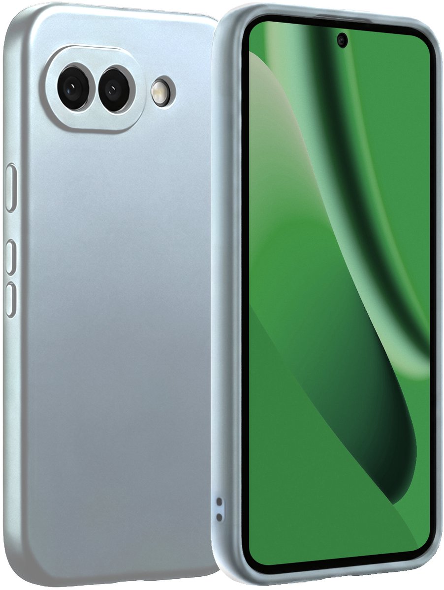 Hoesje Geschikt voor Google Pixel 10a - Sterk & Shockproof - Hoes Cover - Siliconen Case - Lichtblauw