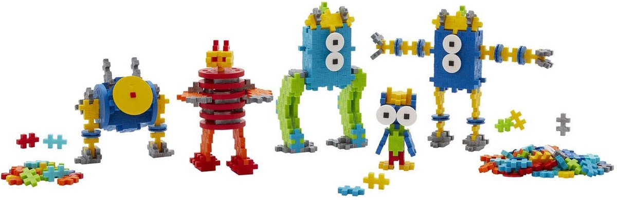 Plus-Plus Learn to Build robot 275 delige bouwset - 3963 - Bouwspeelgoed - Constructiespeelgoed - Set met bouwstenen - Vanaf 5 jaar — afbeelding 10