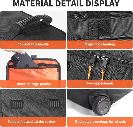Speaker Travel Protective Case Compatible with JBL PartyBox 720, Portable Speaker Dust Cover Storage Bag for Outdoor - ShopVlot — afbeelding 3