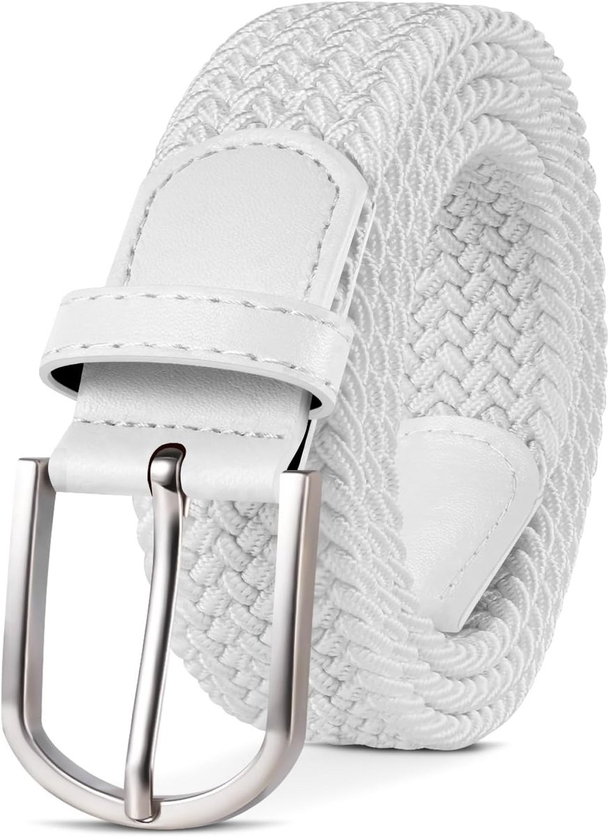 unisex stretch riem elastische gevlochten rekbare riem voor dames en heren breedte 3,3 cm