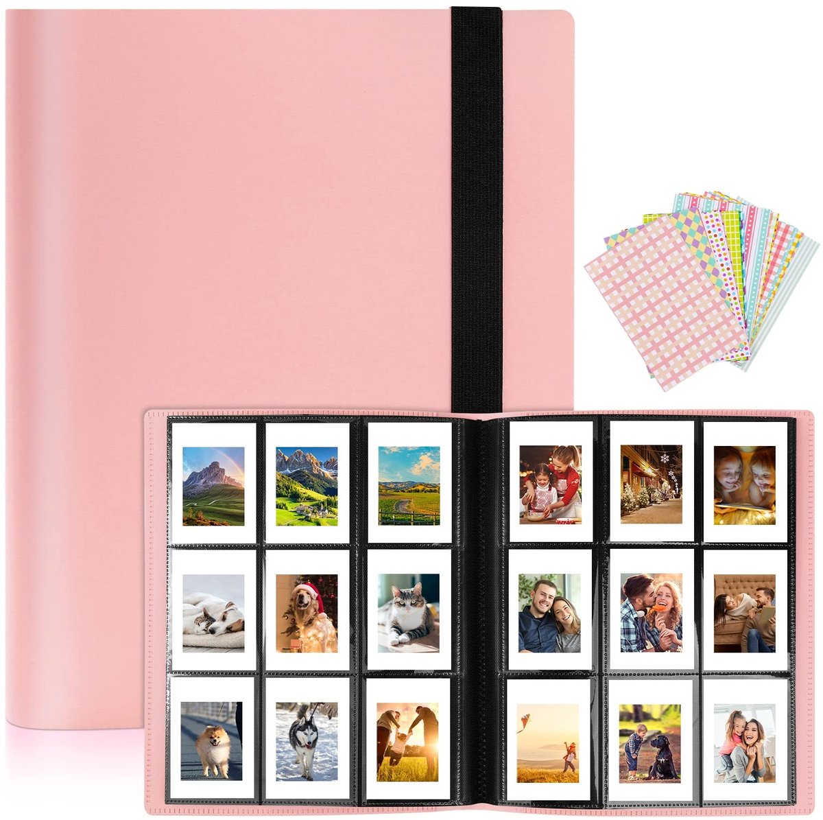 Omgoods - Mini Fotoalbum voor Instax Mini en Polaroid Foto's - 52 Pagina's