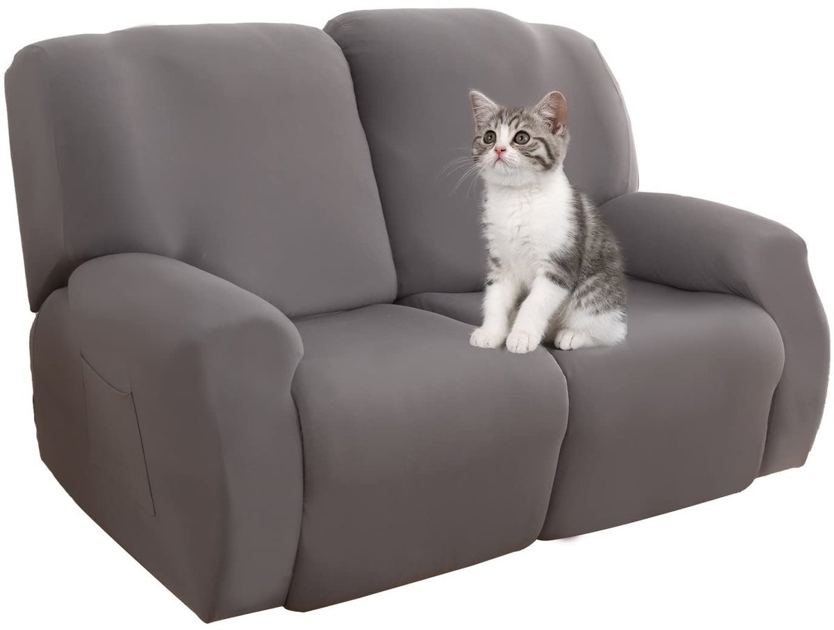 Omgoods - Set van 6 Fleece Hoes voor Tweepersoons Relaxstoel