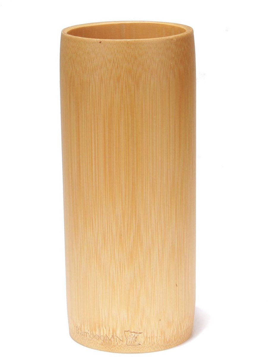 Omgoods - Natuurlijke Bamboe Bloem Vaas 9.8 Inch 2 Stuks