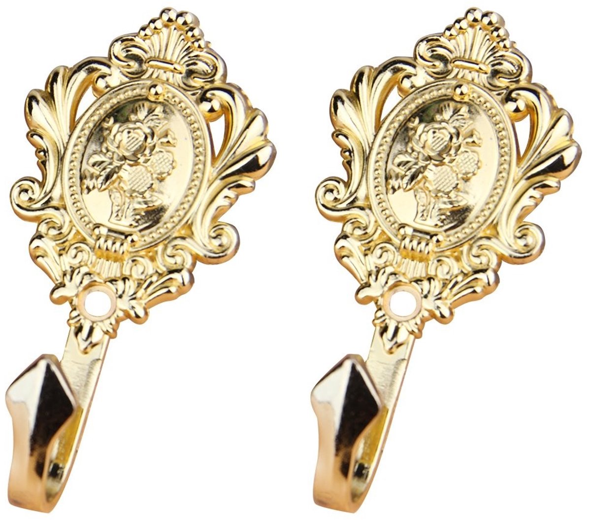 Omgoods - Vintage Gordijnhaken Set van 2 in Goud