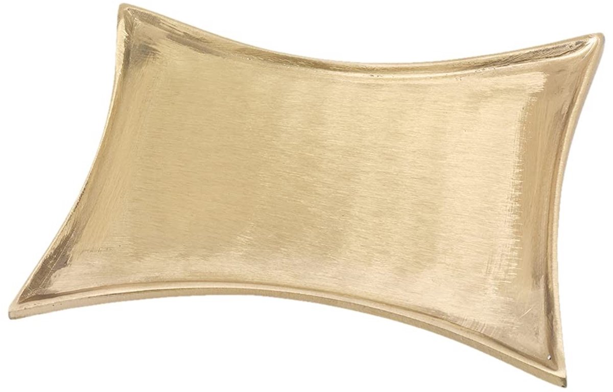 Omgoods - Handgemaakt Kaarsenplateau 17x10cm in Matte Goud