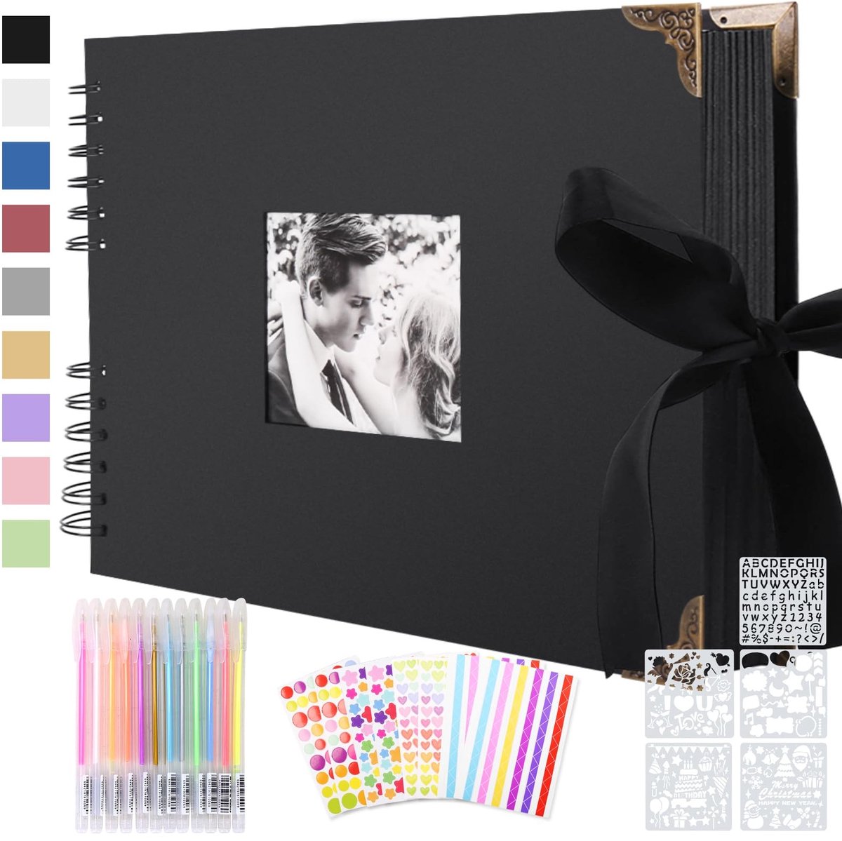 Omgoods - DIY Foto Album met 80 Zwarte Pagina's voor Scrapbooking
