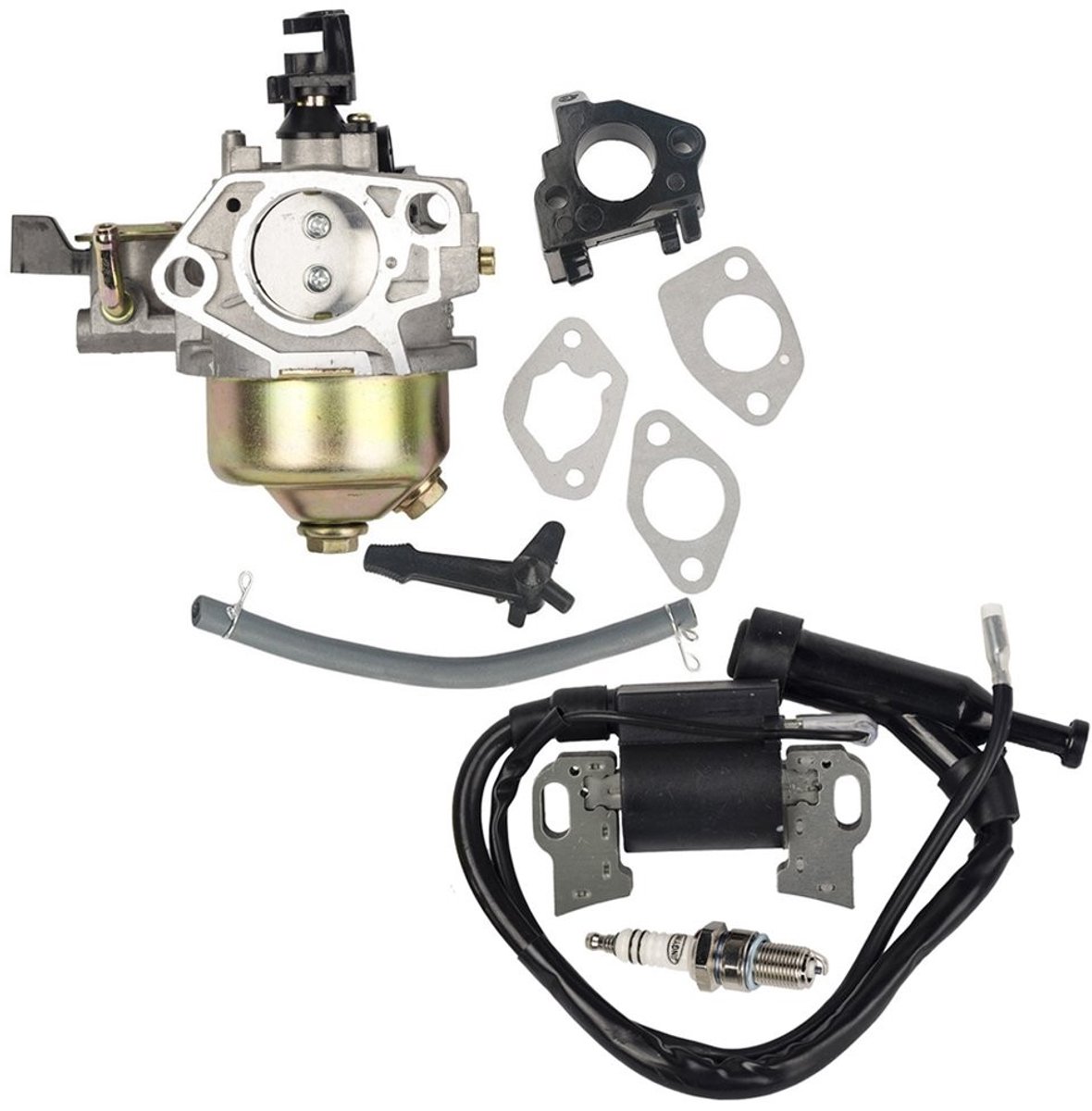 Omgoods - Carburetor en Ontstekingsspoel Set voor Motoren