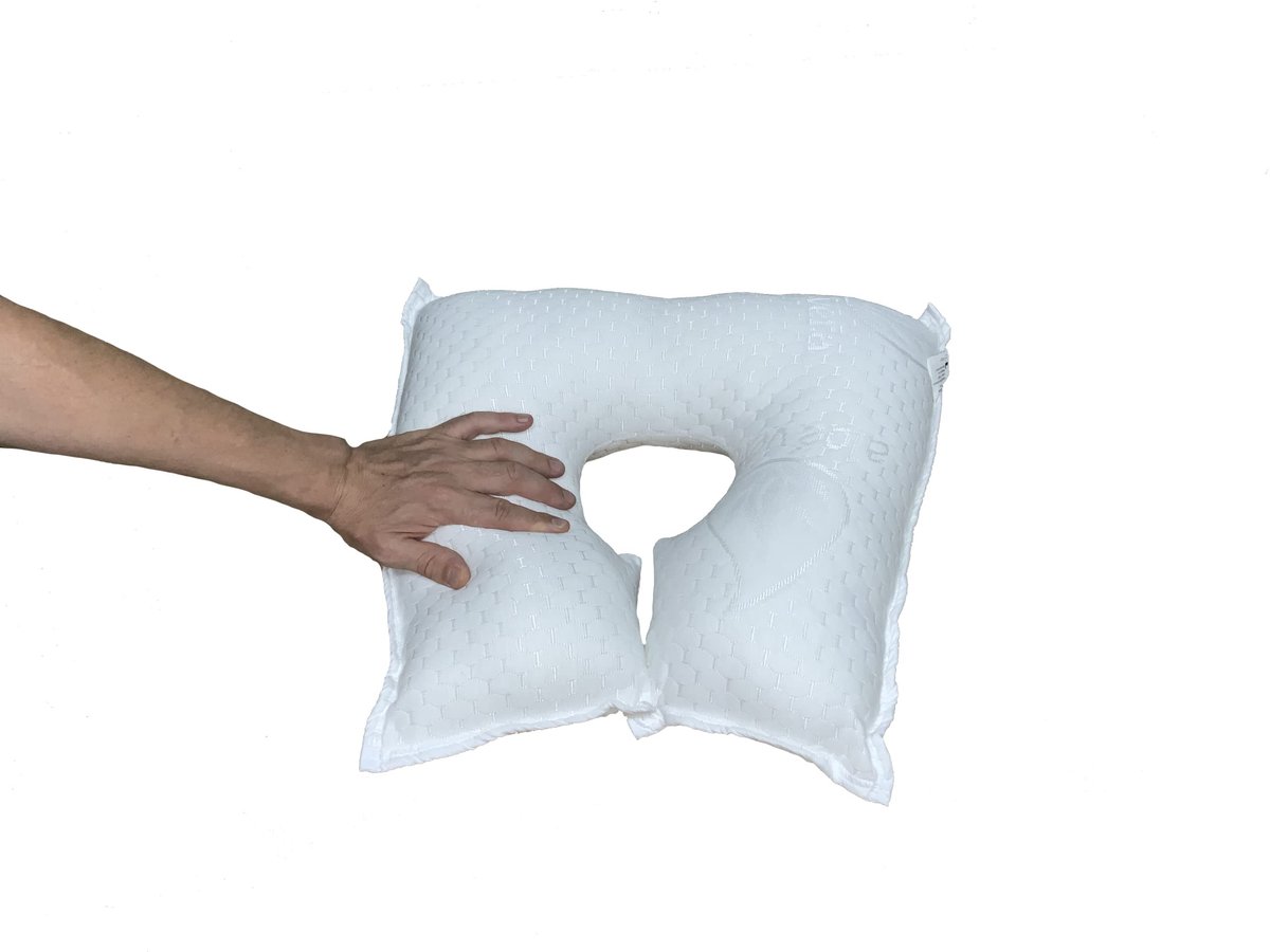 Omgoods - Ergonomisch Nekkussen - Speciaal voor Oogoperatie Herstel - Aloë Vera Hoes