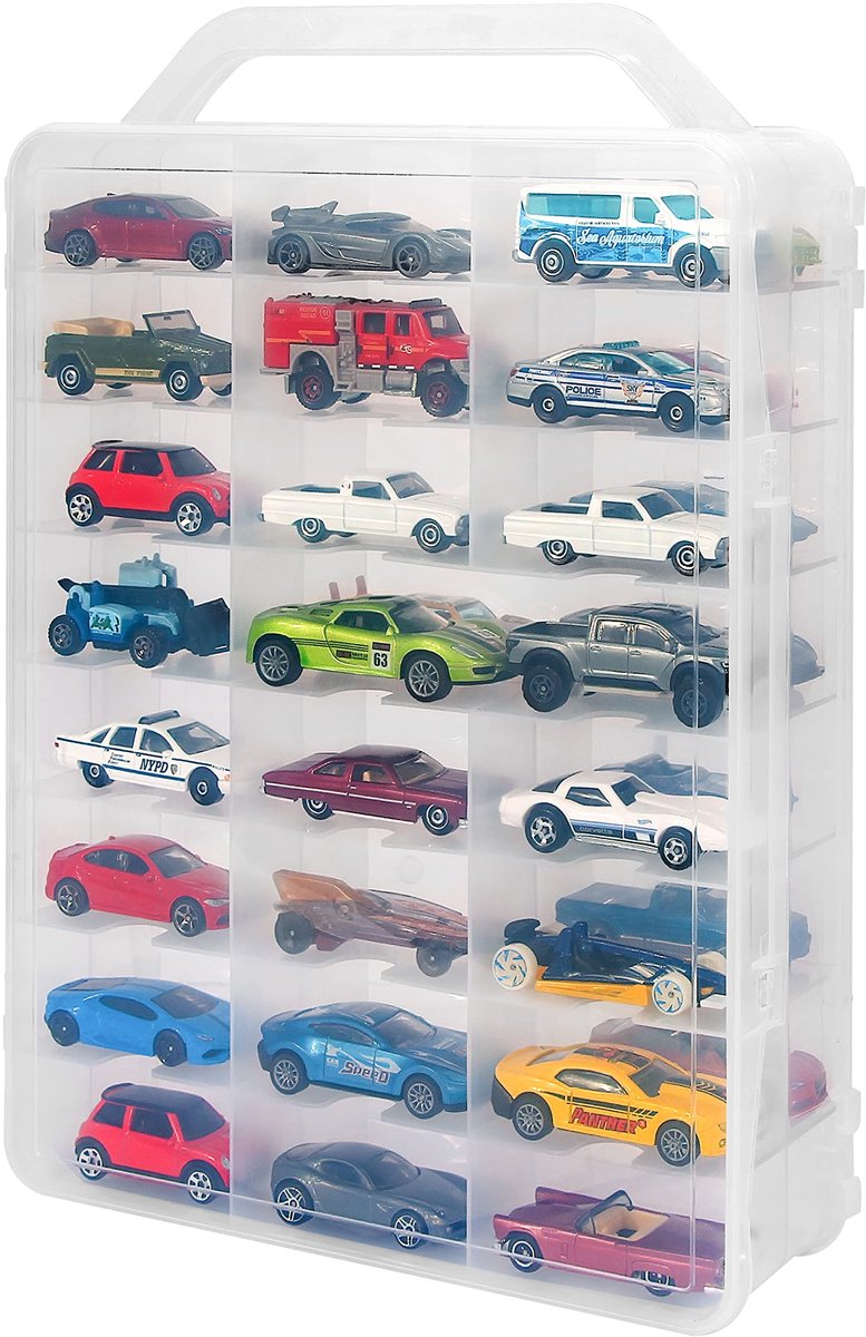 Omgoods - Dubbelzijdige Opbergtas voor 46 Speelgoedauto's