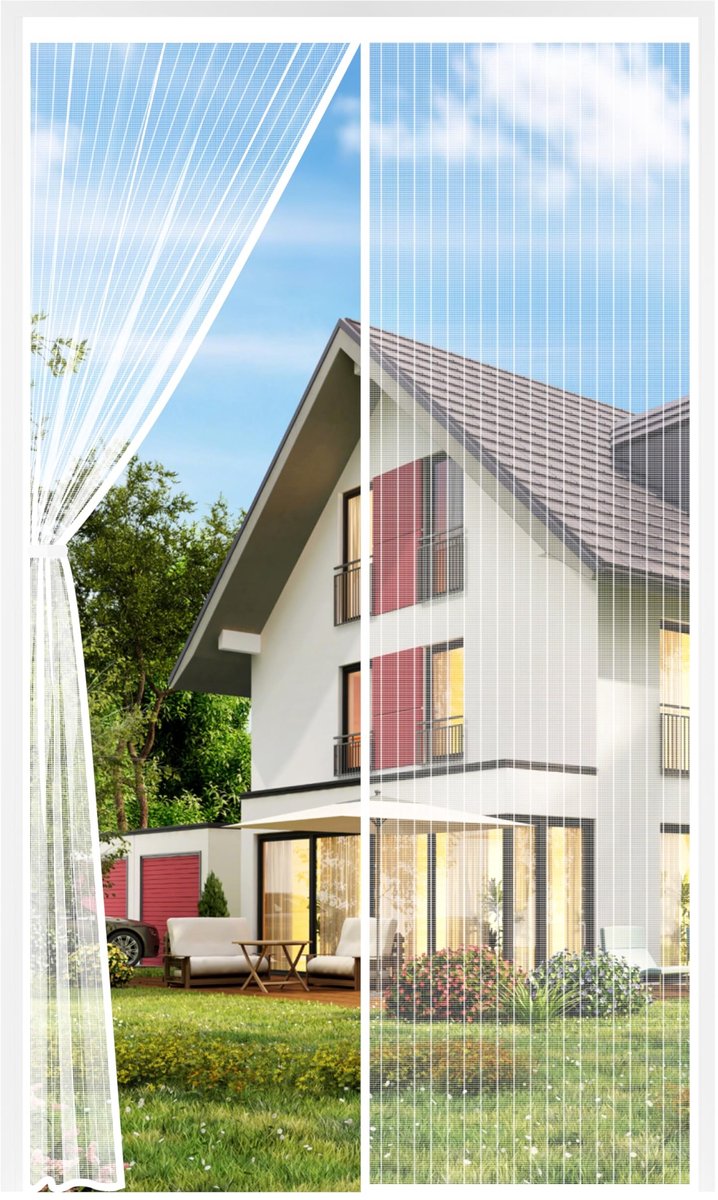 Omgoods - Magnetisch Muggennet voor Deur 100 x 210 cm