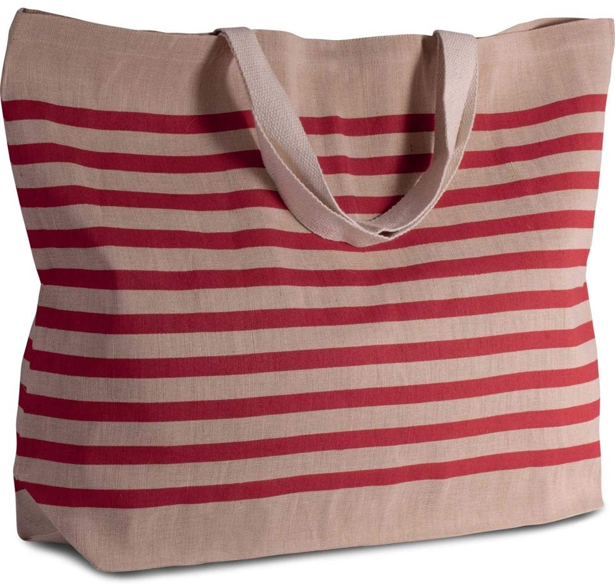 Omgoods - Grote Jute Shopper met Katoen voor Strand en Winkelen