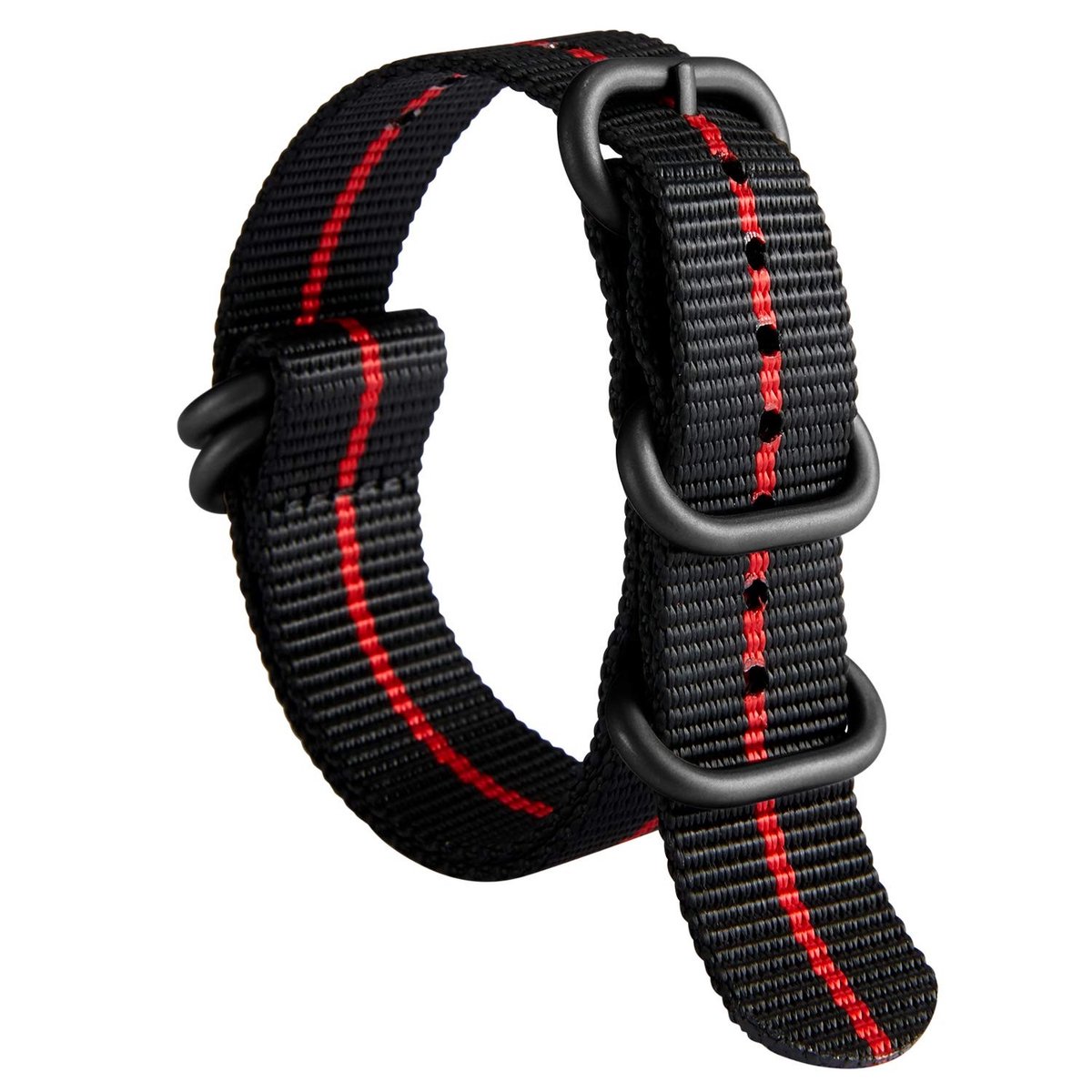Omgoods - Dikke Nylon Horlogeband met Stalen Gesp voor Diverse Maten