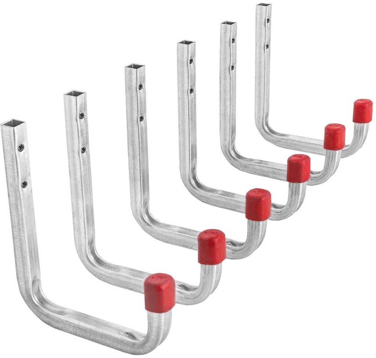 Omgoods - Set van 6 Wandhaken voor Garage en Werkplaats