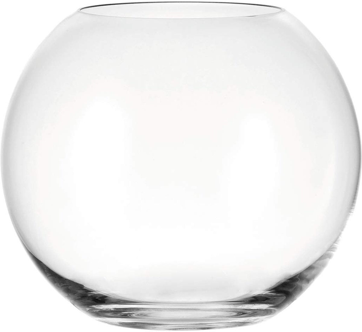 Omgoods - Elegante Globe Vaas van Heldere Glas, 20 cm
