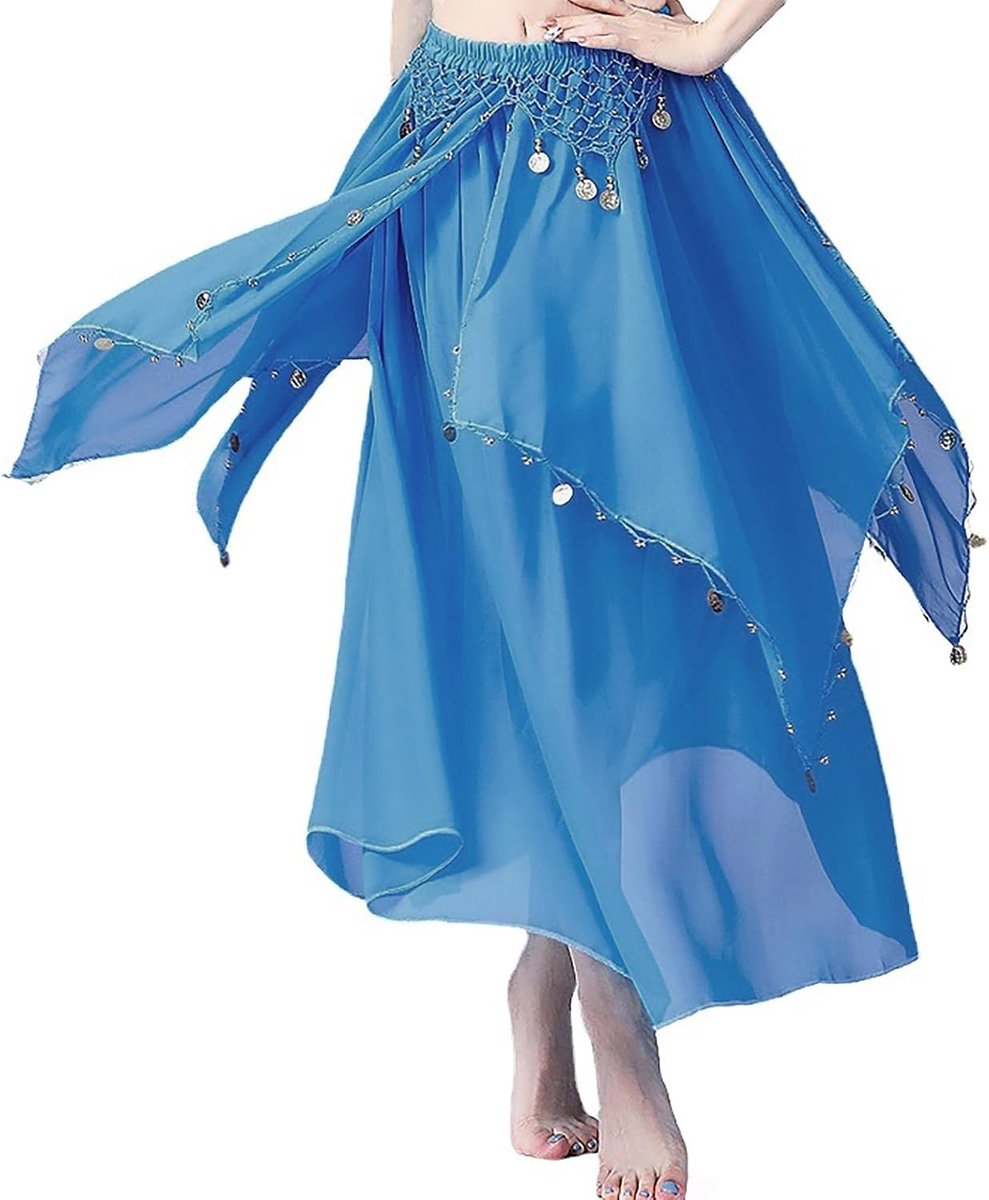 Belly Dance Rok voor Vrouwen, Tulle Dansrok, Kostuum voor Fortune Teller, Perfect voor Feestjes en Optredens
