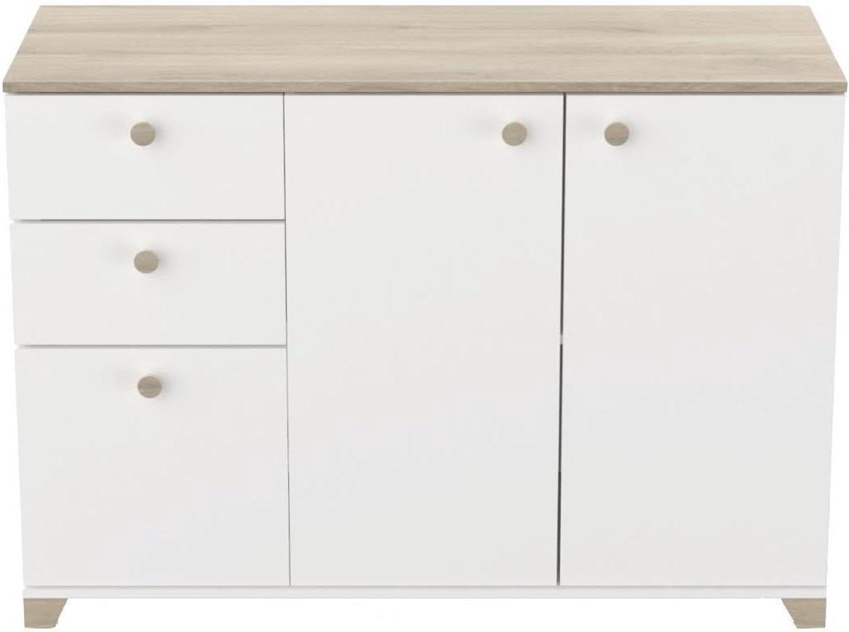 Dressoir met 3 deuren - Opbergkast Ladekast - Woonkamer Organiseren - Eigentijdse Stijl