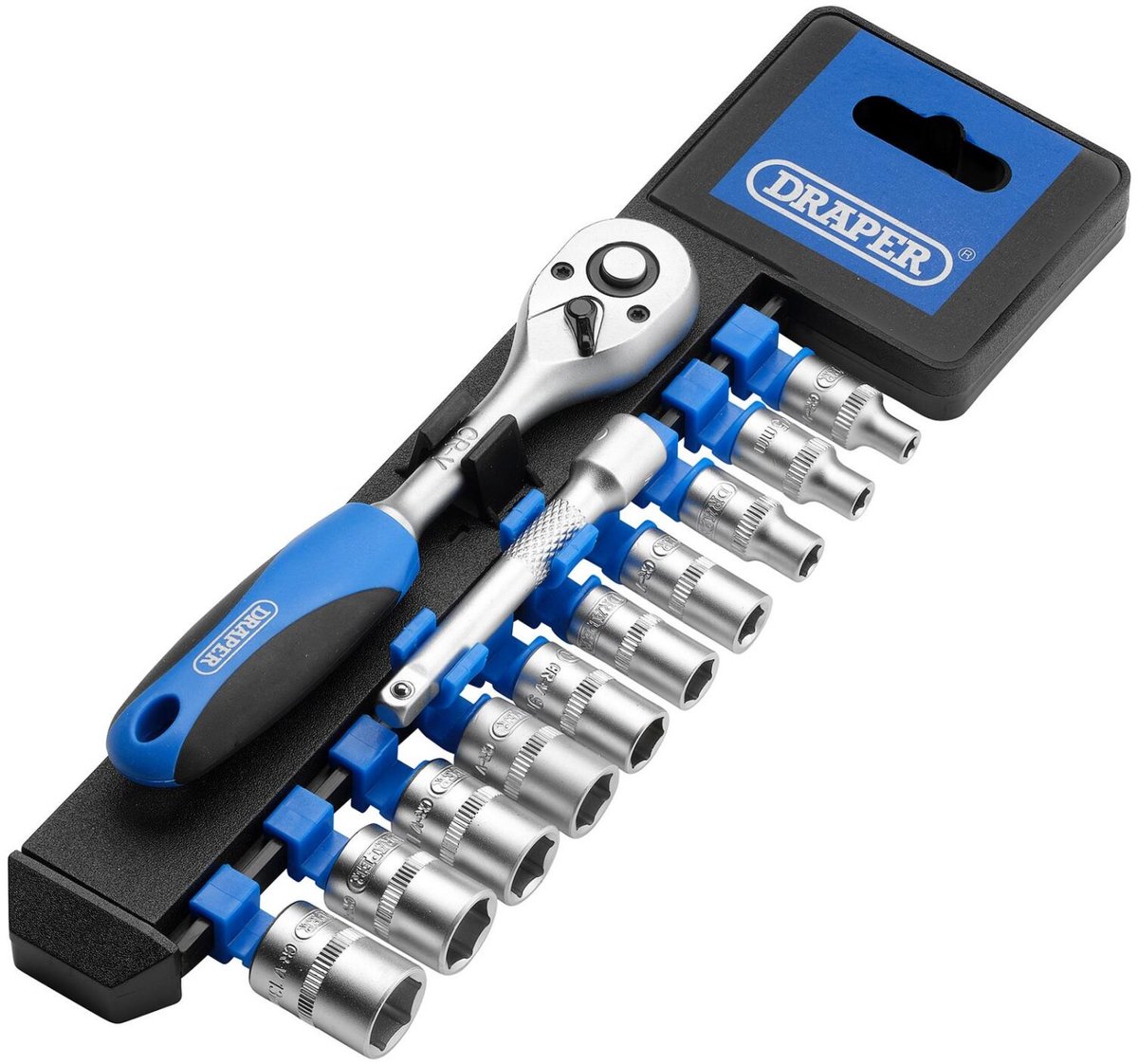 Draper doppenrail - 1/4 inch - 12-delig