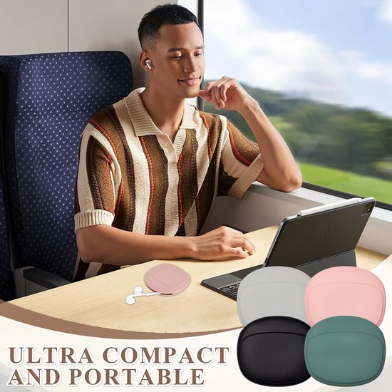 opbergtas siliconen klein - 4 stuks hoofdtelefoonorganizer in roze, groen, grijs en zwart - mini multifunctionele case voor oortjes, kabels en oplader - draagbaar voor thuis en onderweg — afbeelding 5
