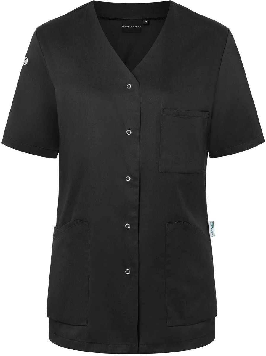 Karlowsky Shortsleeve Ladies´ Kasack Essential KY131 Zwart