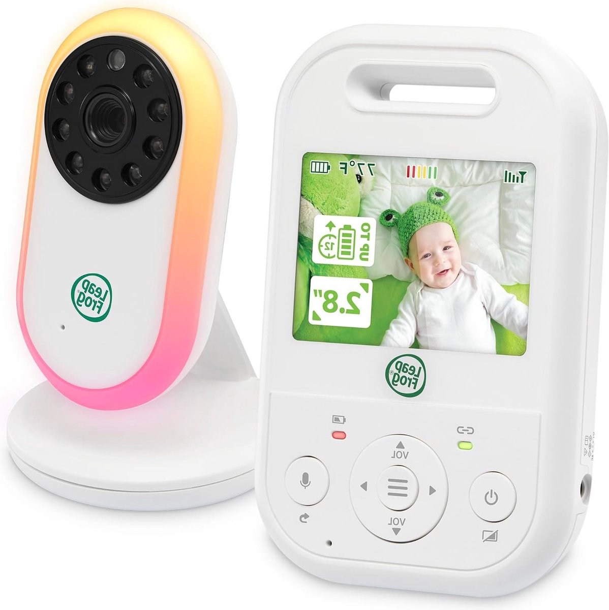 Babyfoon met Camera - Video Monitor - Baby in de gaten houden - Lange batterijduur - 2.8 Inch Scherm - Wit