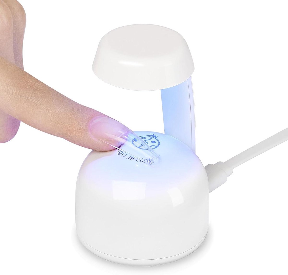 Mini UV Lamp - Nageldroger LED - Nagels Uitharden - Compact Design - 5 Watt - Wit