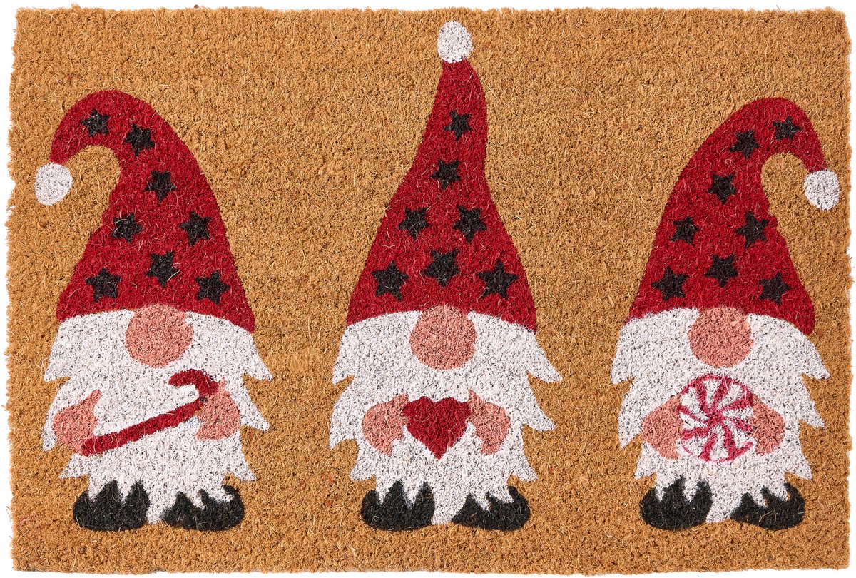 Beliani ELVORO - Deurmat - Meerkleurig - 40 x 60 cm - Kokosvezel