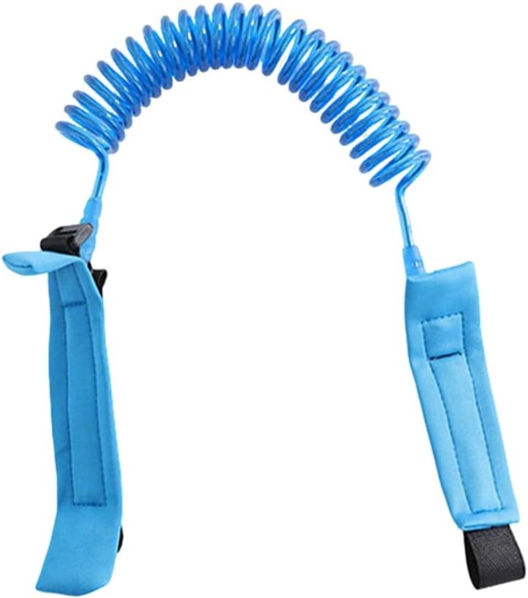 Anti-verlies Polsband voor Kinderen, 1.5m Veiligheidsriem voor Baby's en Peuters, Looplijn en Kinderen Leash in Blauw