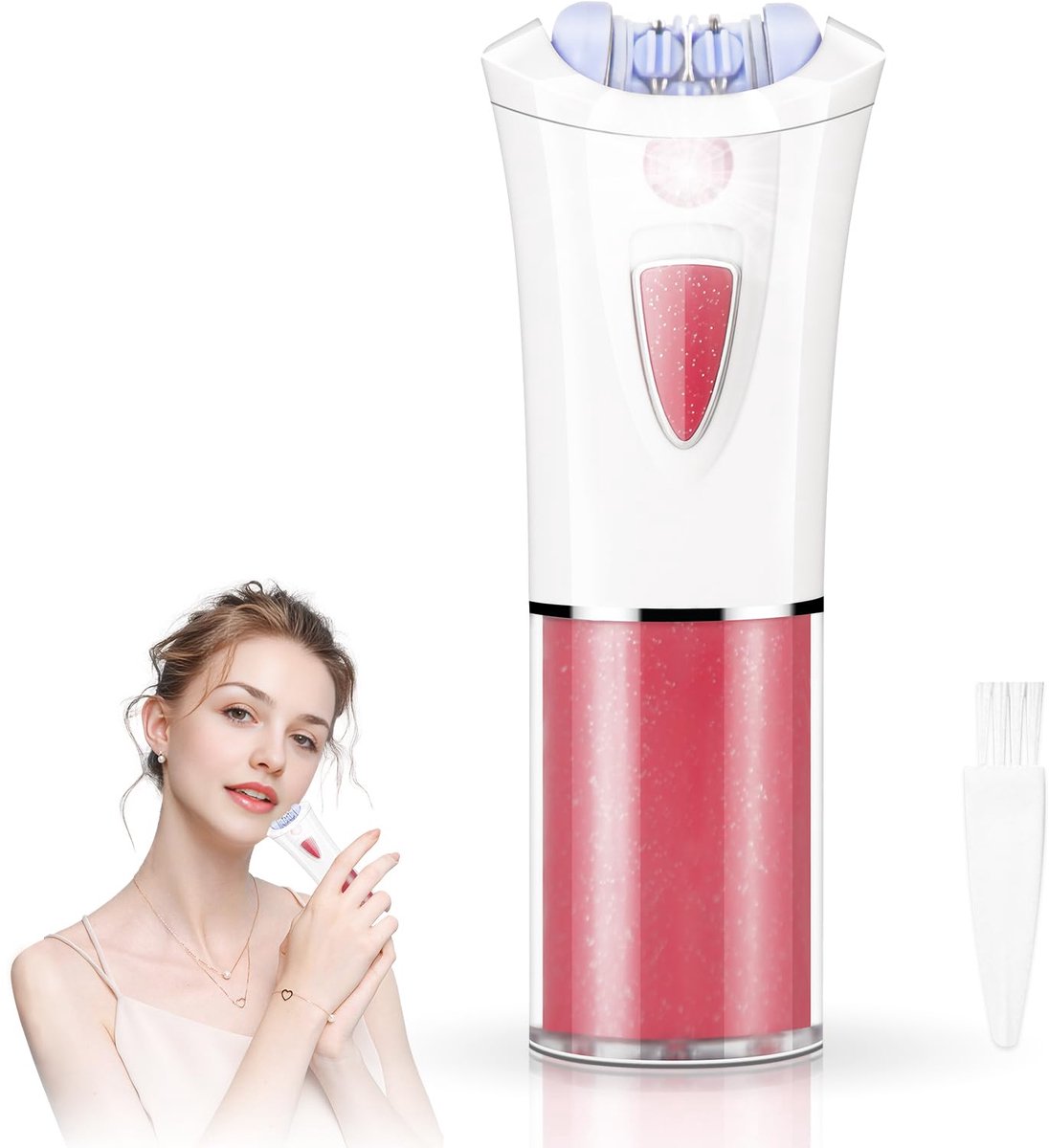 SnelShoppen - Gezichtsepilator voor Vrouwen - Draadloze, Pijnloze en Efficiënte Haarverwijdering - Compact en Handzaam - Perfect voor Thuisgebruik