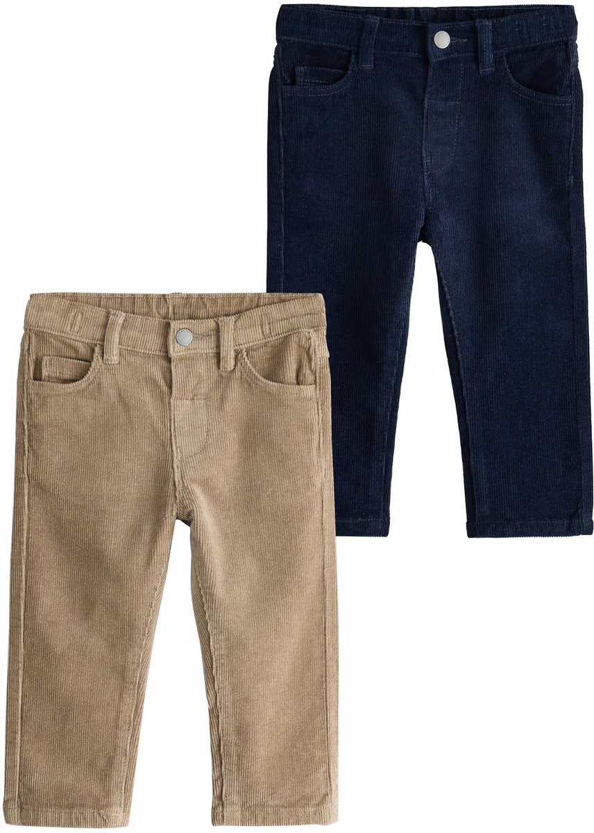 Next - Jongens - Set van 2 corduroy broeken - Blauw