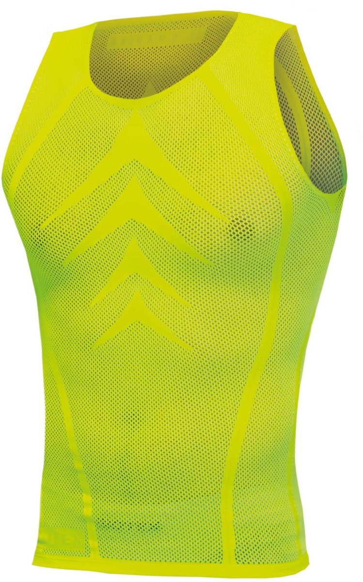 SnelShoppen - Biotex Summerlight Tanktop Heren, Ademend Sportondergoed, Technisch Fietsen & Hardlopen, Ideaal voor Zomer, Neongeel, Maat II (L/XXL)