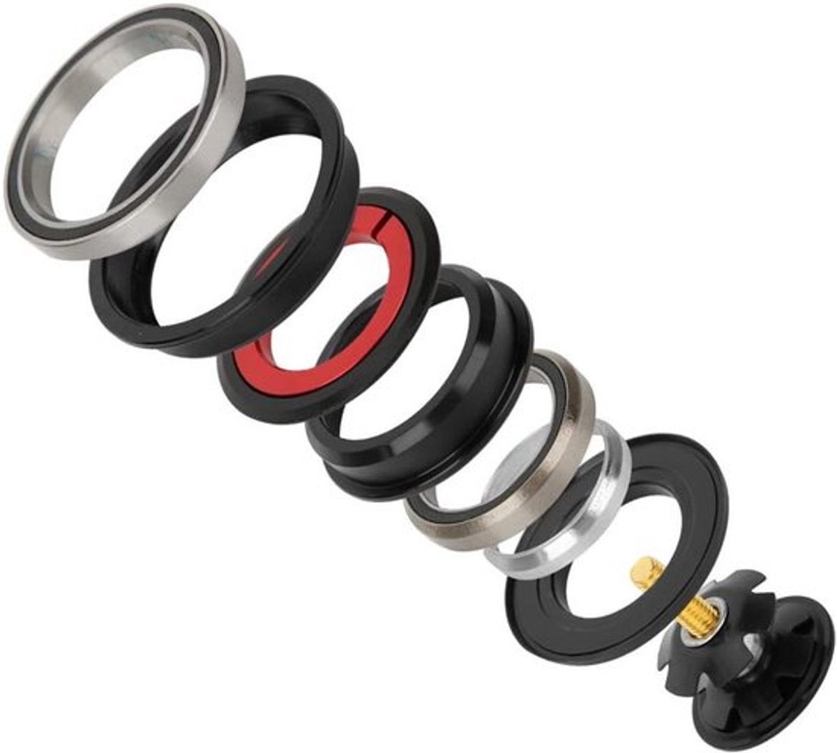 Aluminium Fietsvork met Tapered Buis en 44/55mm Hoofdlagers, Ideaal voor Fietsonderdelen en Upgrade