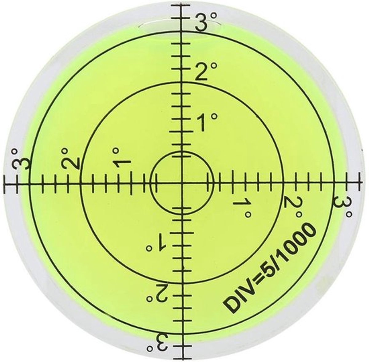 Waterpas - Grote diameter - Duurzaam materiaal - 60mm - Nauwkeurige nivellering - Geschikt voor camera platforms