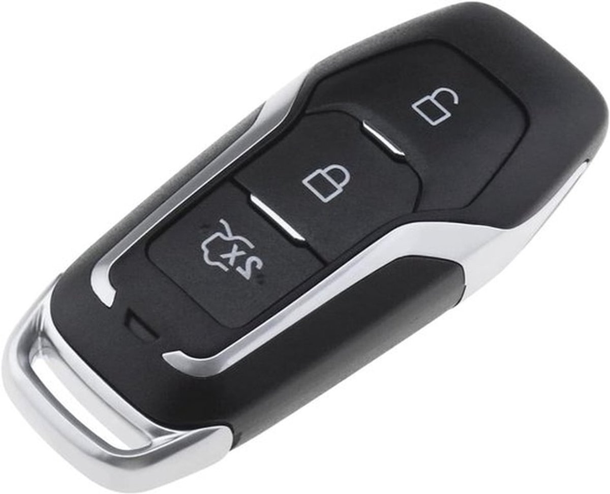Vervangende 3-knops afstandsbediening sleutelbehuizing voor Ford modellen zoals Mondeo, S-Max en Mustang - Sleutelhoes voor keyless entry auto’s