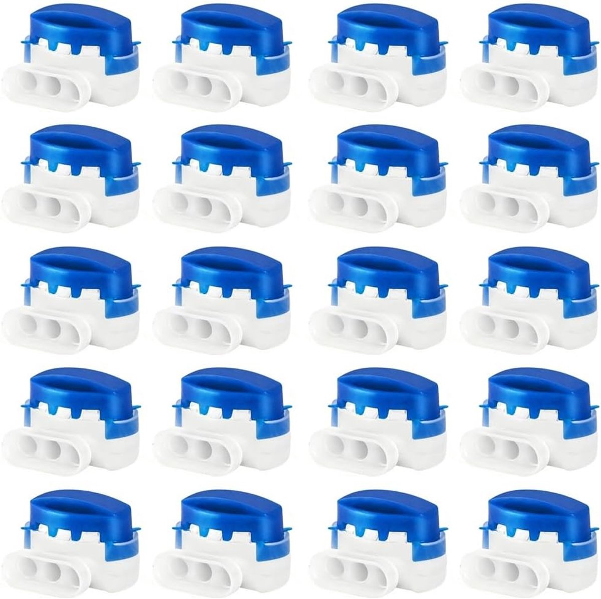 Kabelverbinders met 3 gaten, 20 stuks waterdichte aansluitklemmen voor begrenzingskabel, grasmaaier, robotmaaier, kabelverbinder, soldeerverbinder, accessoires, tuinonderhoud