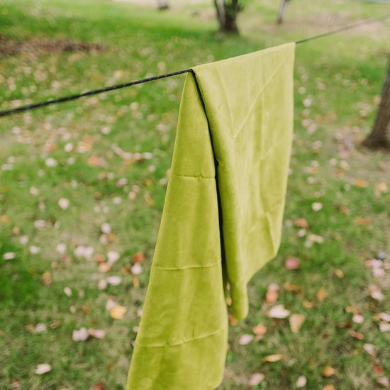 Microvezel Handdoek - Sneldrogende Doek - Sport en Outdoor - Antibacteriële Behandeling - 90 x 155 cm - Groen — afbeelding 2