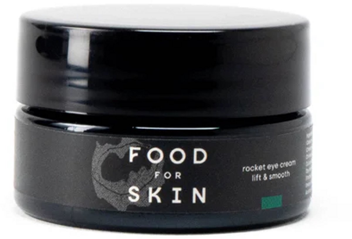 Food for Skin Rocket Eye Cream 15 g - voor gevoelige huid, vegan, dierproefvrij, zonder parabenen, zonder siliconen, tegen donkere kringen