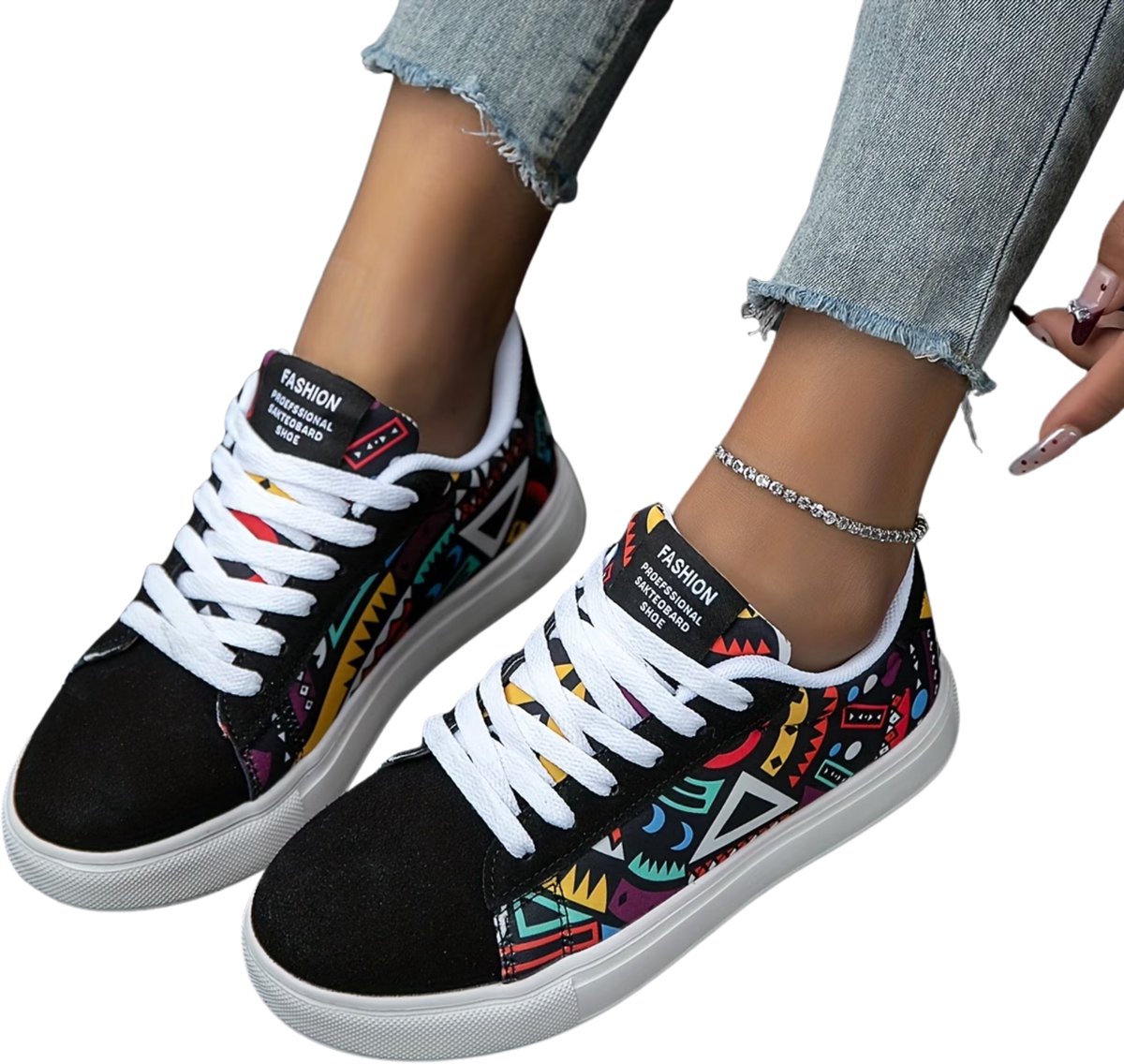 Currero Schoenen Dames Sneakers Comfortabel Slippers Casual Volwassenen en 43 Zwart