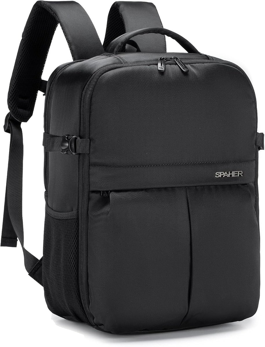 Laptoptas 15.6 Inch met USB Oplaadpoort, Waterdichte Reisrugzak voor School en Vliegtuig, 25L Anti-Diefstal Rugzak voor Mannen en Vrouwen, Ideaal voor Wizzair en Vueling