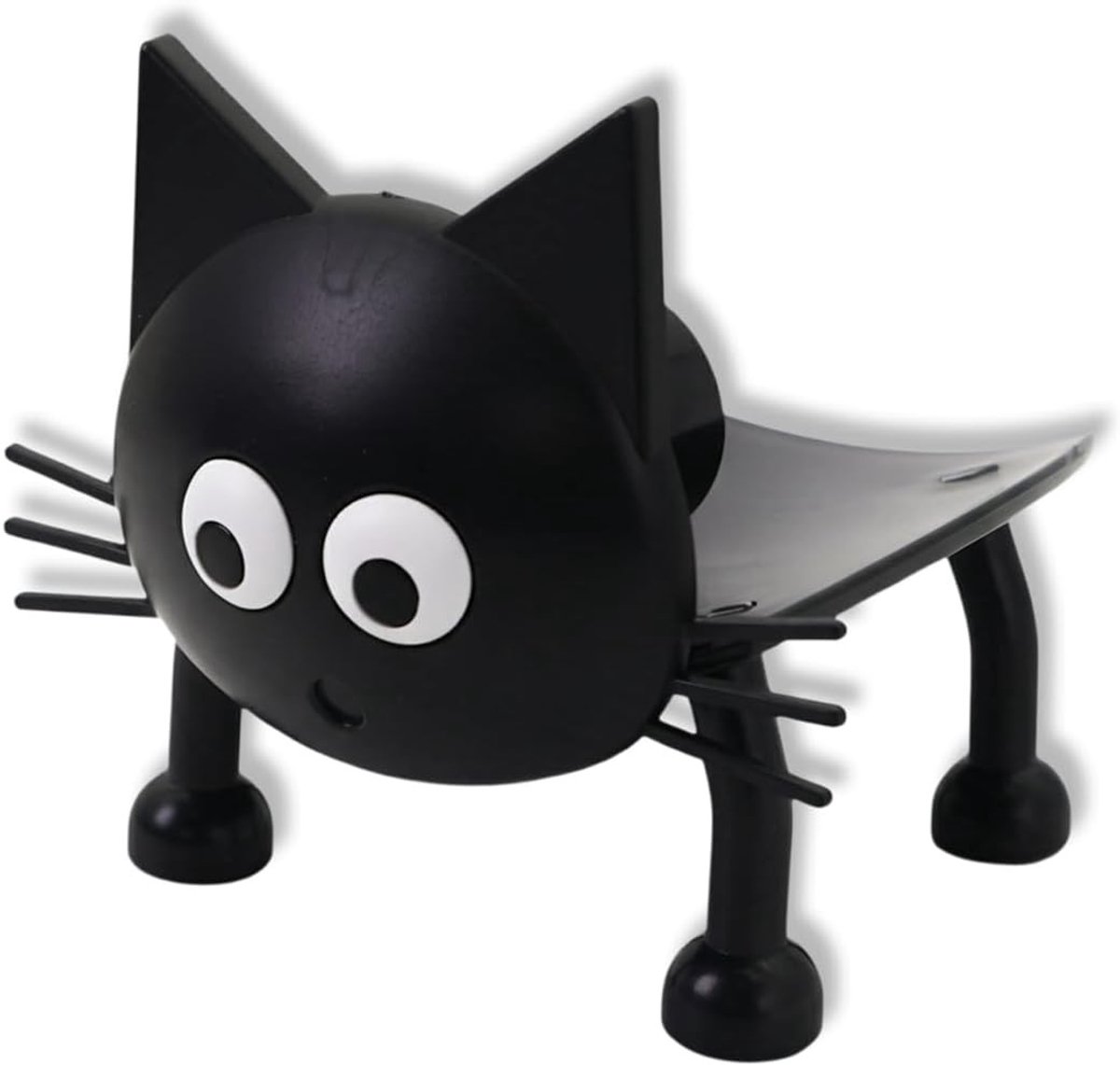 Praktische en Decoratieve Toiletpapier Houder van Plastic voor Badkamer of Gastentoilet met Kat Design en Opslagfunctie