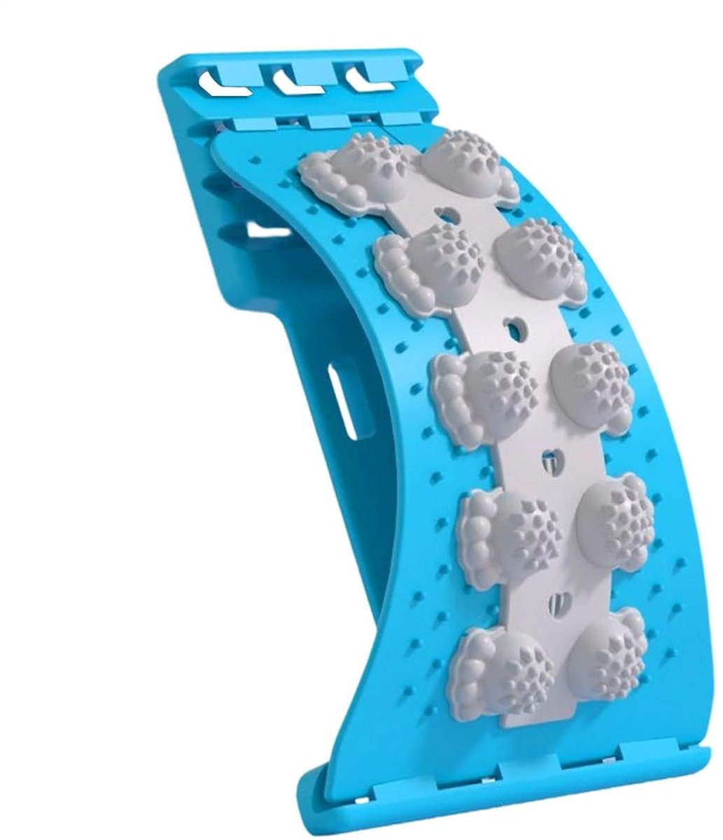 Rugstretcher - Rugtrainer - Ontspanning - 4-traps verstelbaar - 37 x 22 x 5 cm - Zwart