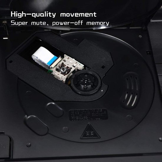 Draagbare DVD speler - Auto speler - Film kijken - Draaibaar HD scherm - 125 inch - Zwart — afbeelding 5
