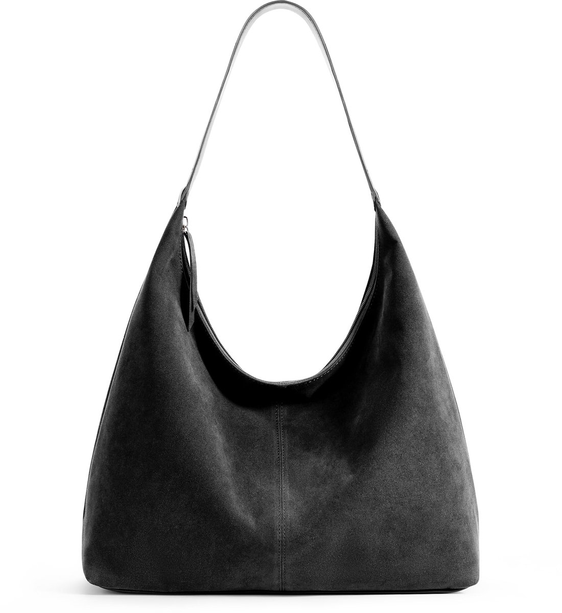 SnelShoppen - KALIDI Casual Draagtas Vegan Leer Hobo-model Medium met Rits, Werktas, Weekendtas, Schoudertas voor Dames, Reistas in Diverse Kleuren