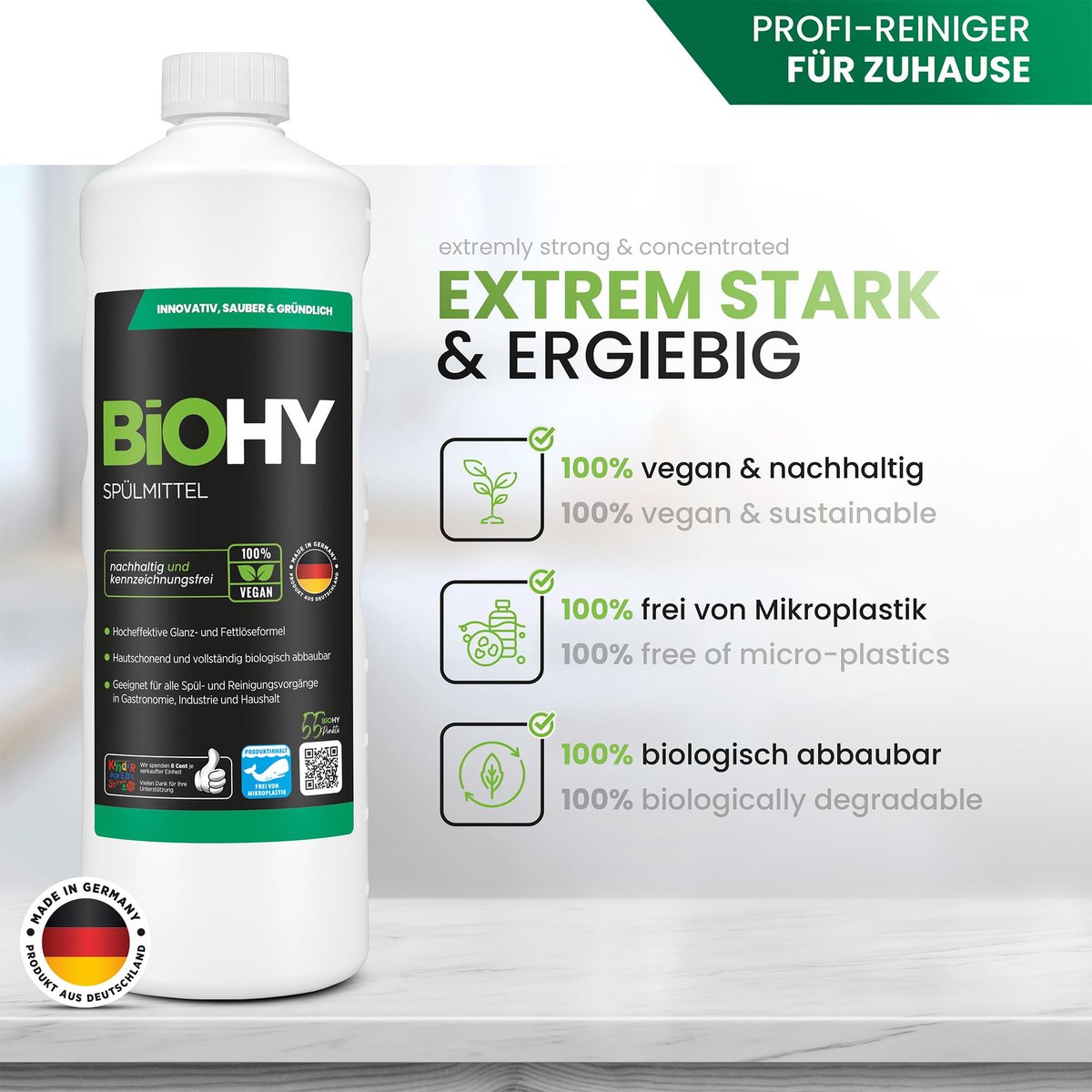 SnelShoppen - Biologisch Afwasmiddel 10 Liter Can | Vrij van schadelijke chemicaliën, biologisch afbreekbaar | Glans- en vetoplossende formule voor in