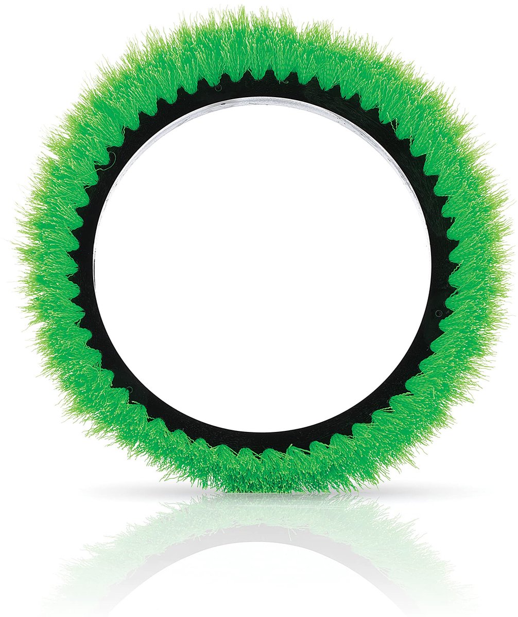 SnelShoppen - Professionele 12" Geplooide Polypropyleen Scrub Borstel voor Vloerreiniging, Groen, Geschikt voor Orbiter Vloermachines, Ideaal voor Com