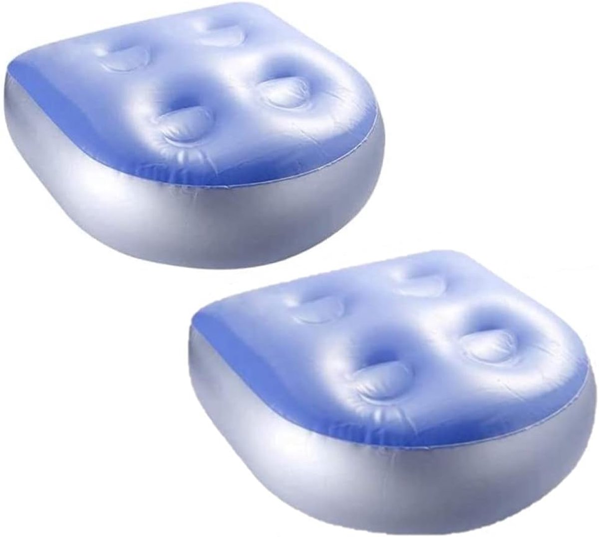SnelShoppen - Set van 2 Inflatable Seat Boosters, Spa Pads met 4 Zuignappen, Geschikt voor Alle Spa's en Whirlpools (47 x 37 cm), Comfortabel en Duurz