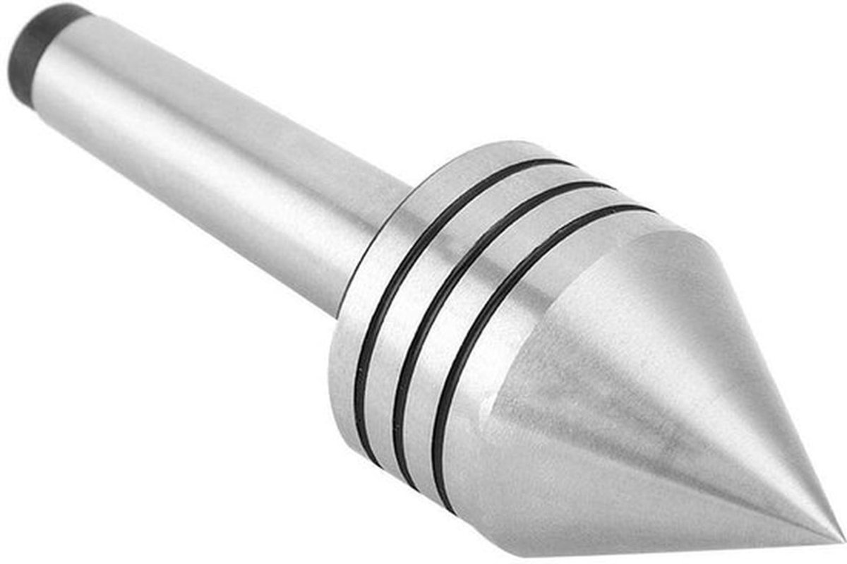 Live Center Hoogwaardig Lagerontwerp - Draaigereedschap - MT2 - Nauwkeurigheid 0,01 mm - Stofdichte Afdichting - Maximale Buitendiameter 45,52 mm - Draaikop
