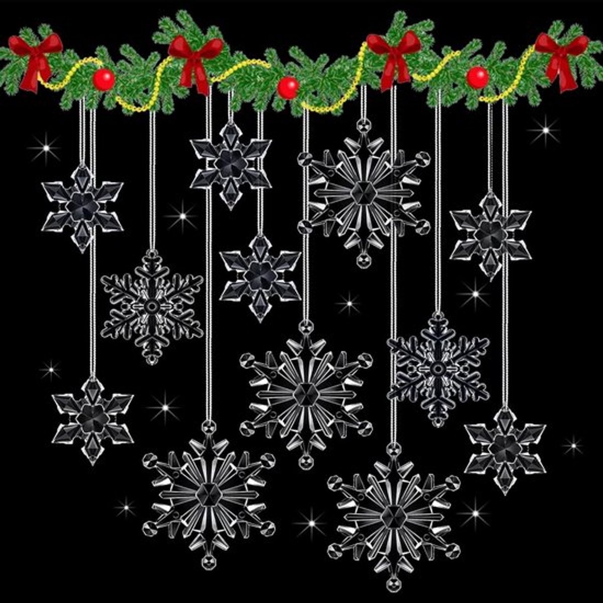 Sneeuwvlokken kerstboomhanger acryl kristal 50 stuks - Kerstdecoratie sneeuwvlok kerstboomversieringen - Kerstfeest bruiloftsdecoratie