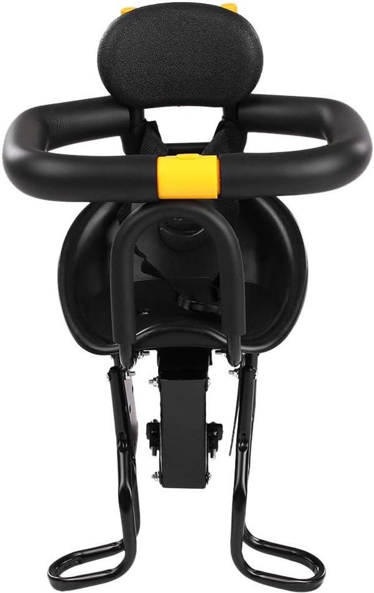 Kinderfietszitje - Fietsstoeltje Baby - Samen Fietsen - Veiligheidsgordel Inclusief - Tot 25kg - Zwart