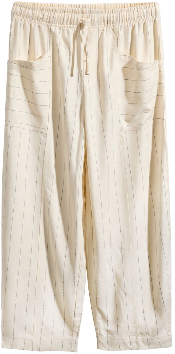 Next - Dames - Loungebroek met linnen - Crème